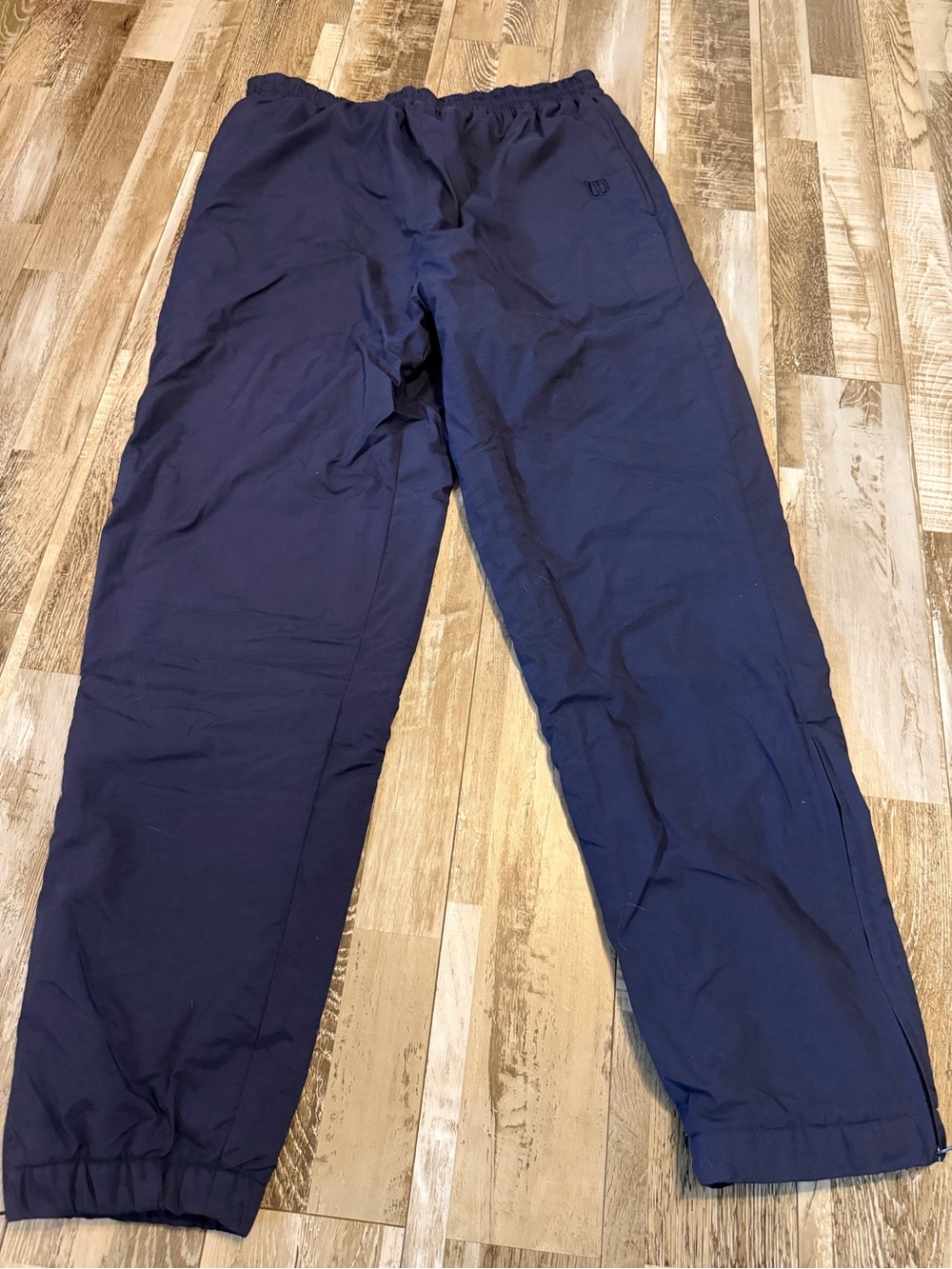 Wilson Navy Elastic-Waist Jogger Windbreaker pants